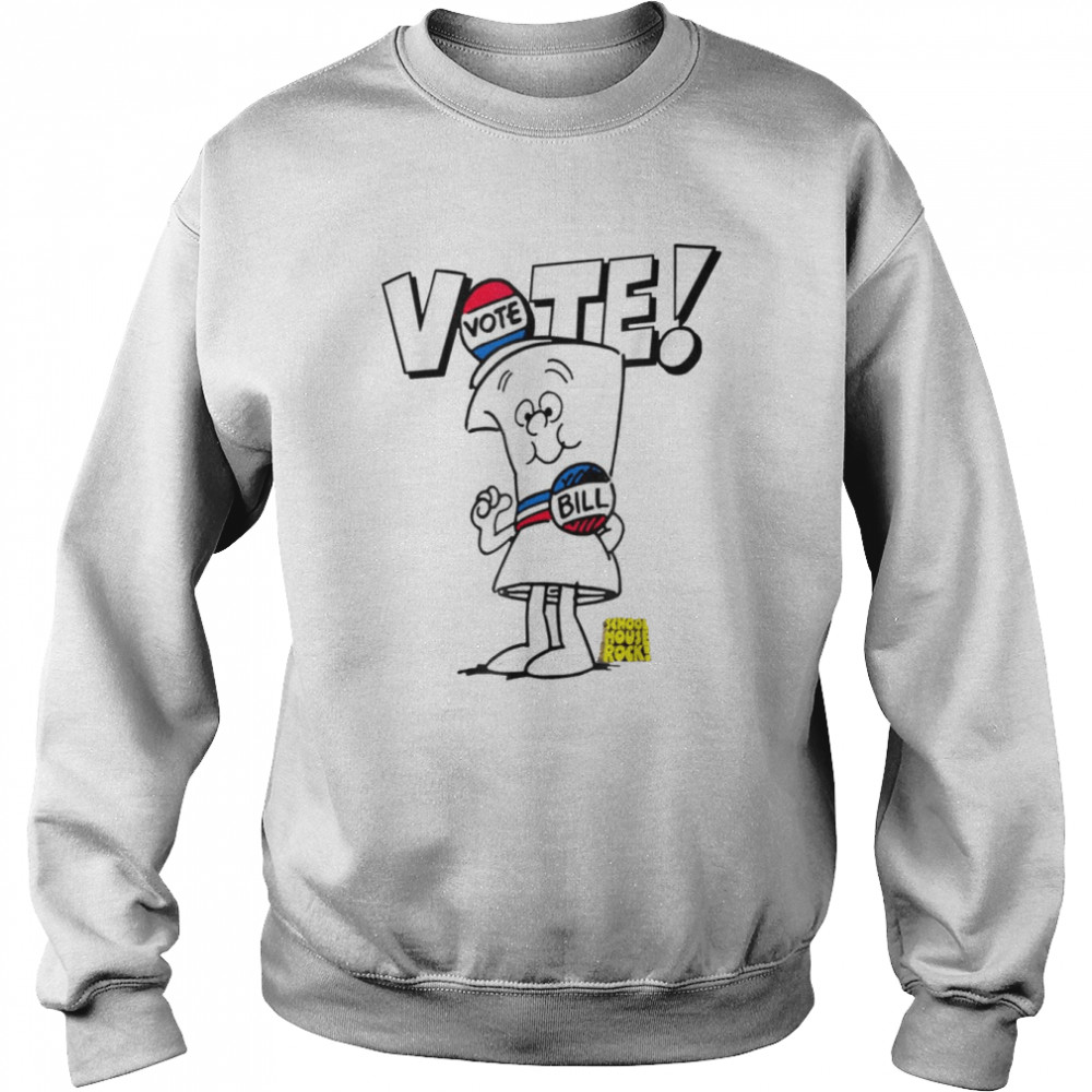 vote with bill schoolhouse rock shirt unisex sweatshirt