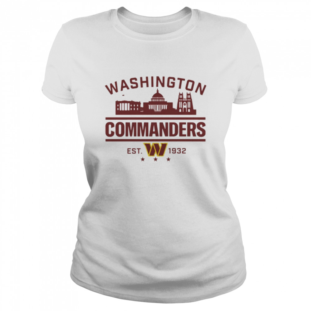 washington commanders redskins football est 1932 shirt classic womens t shirt