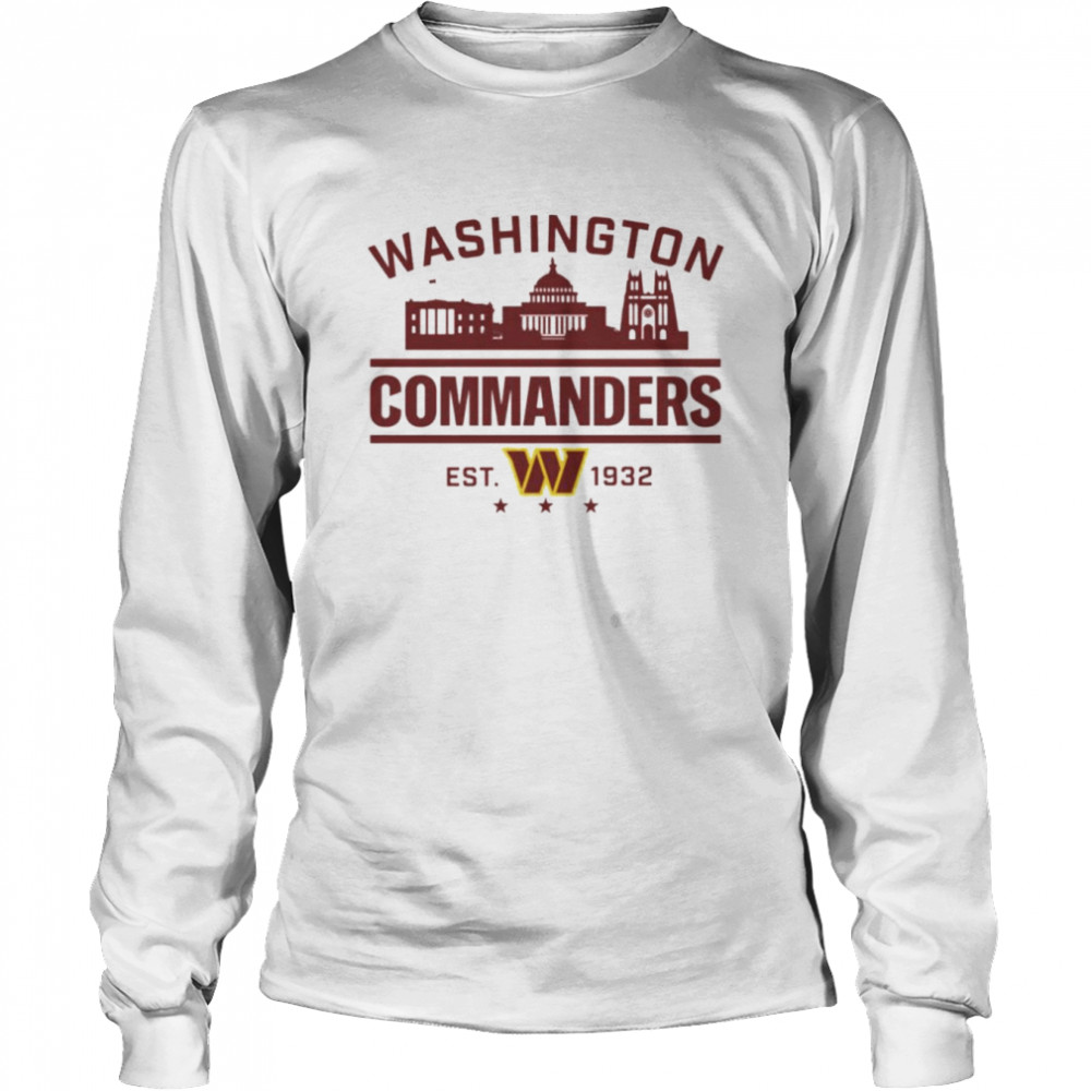 Washington Commanders Redskins football est 1932 shirt Long Sleeved T-shirt