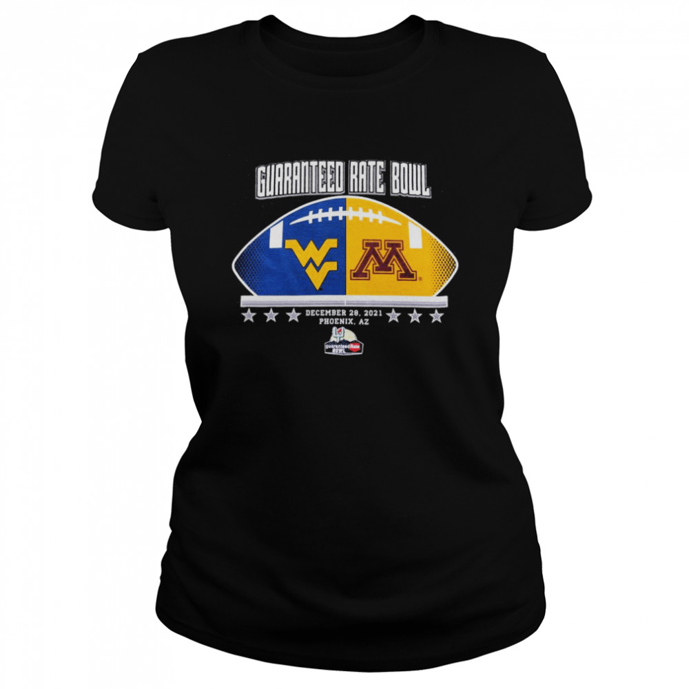 West Virginia Mountaineers vs Minnesota Golden Gophers Guaranteed Rate Bowl Matchup Dueling shirt Classic Women's T-shirt