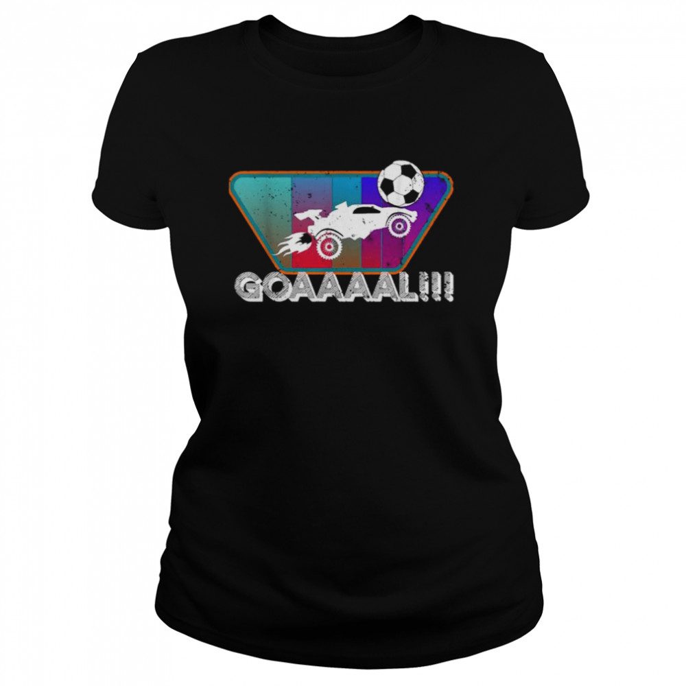 What A Save Fun Game Art Retro Style Rocket Rc Soccer Car League Gamer shirt Classic Women's T-shirt
