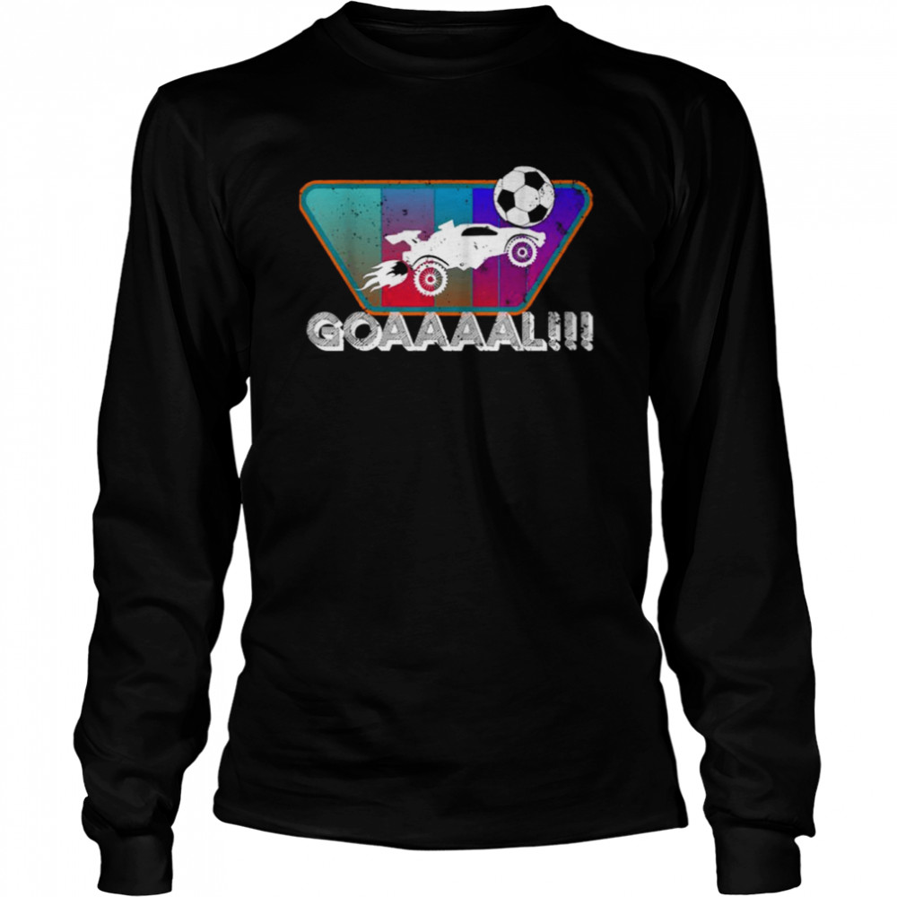 What A Save Fun Game Art Retro Style Rocket Rc Soccer Car League Gamer shirt Long Sleeved T-shirt