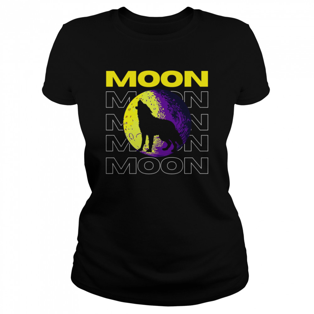 wolf moon mumma shirt classic womens t shirt