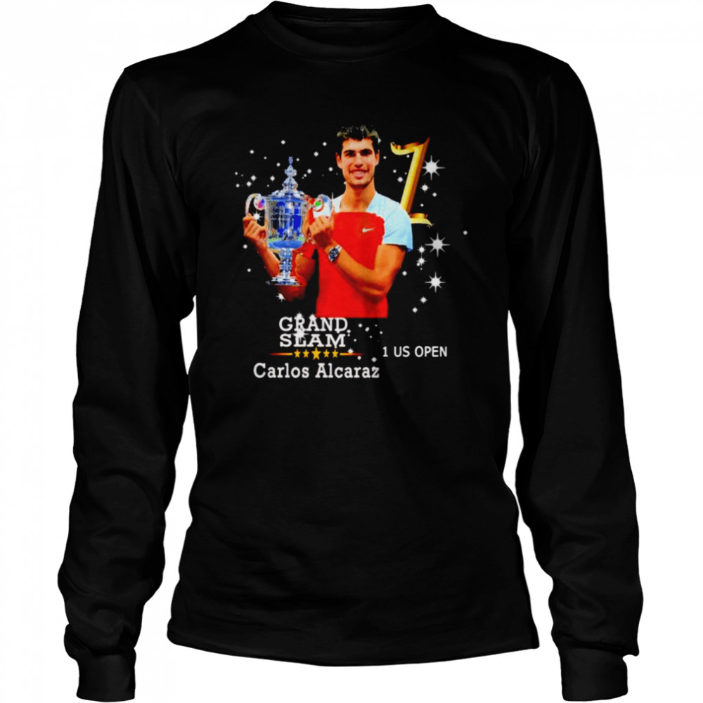 Grand Slam Carlos Alcaraz 1 us open shirt Long Sleeved T-shirt