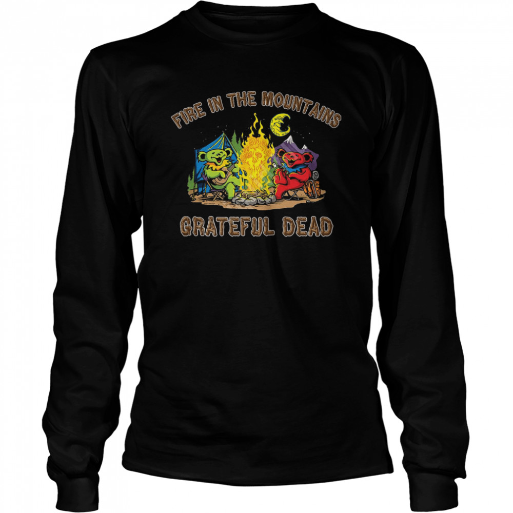 Grateful Dead Fire In The Mountain Grateful Dead Halloween T- Long Sleeved T-shirt