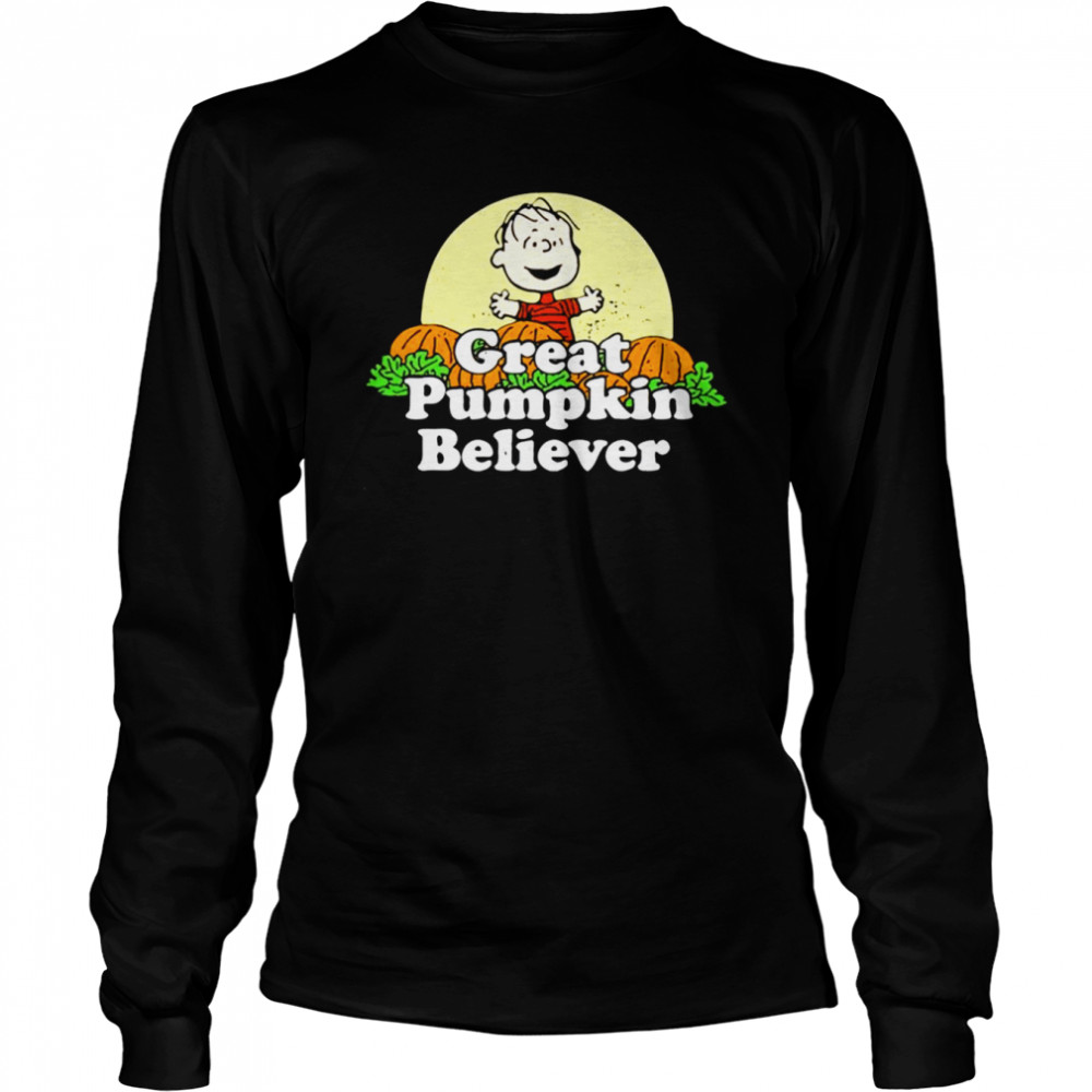 Great Pumpkin Believers Charlie Brown Halloween  Long Sleeved T-shirt