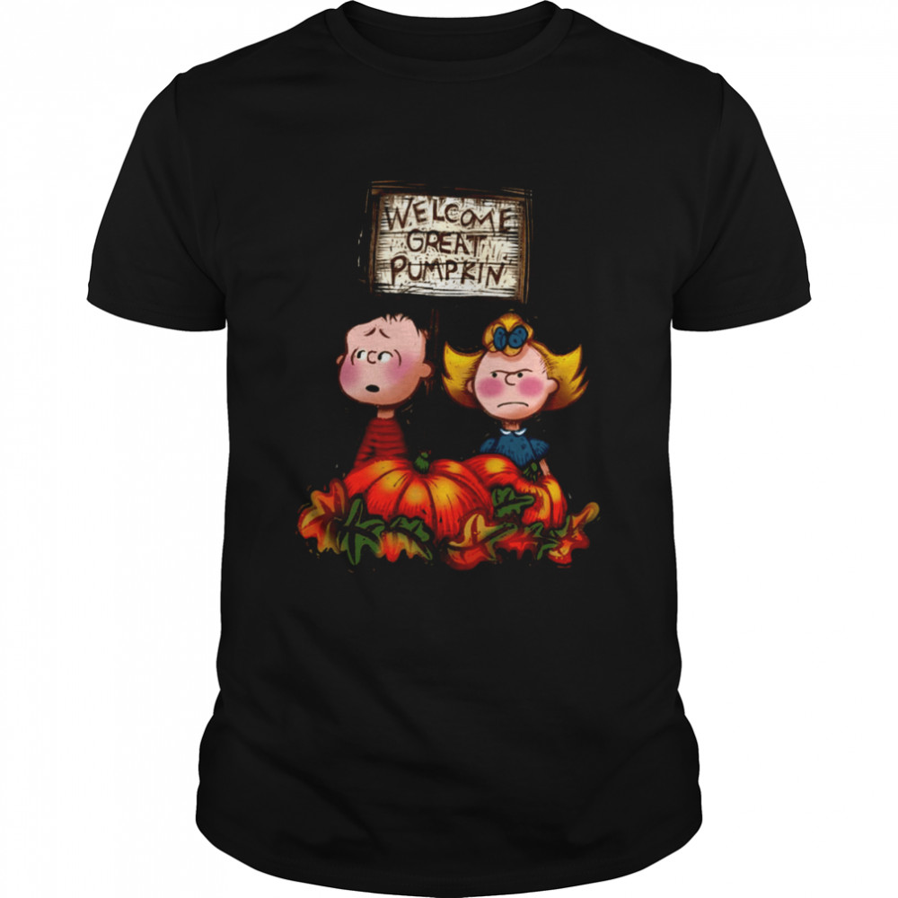 Great Pumpkin Charlie Brown Halloween  Classic Men's T-shirt