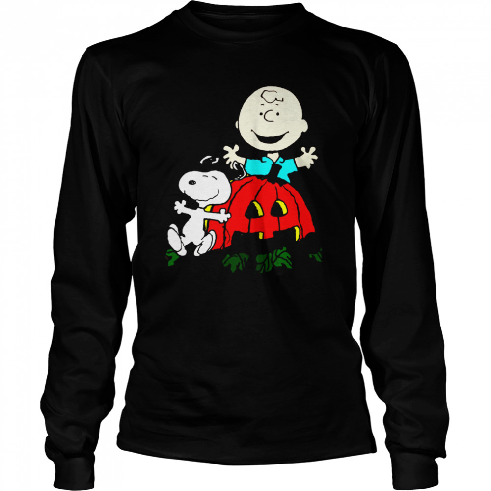 Halloween Snoopy Charlie Brown Halloween  Long Sleeved T-shirt