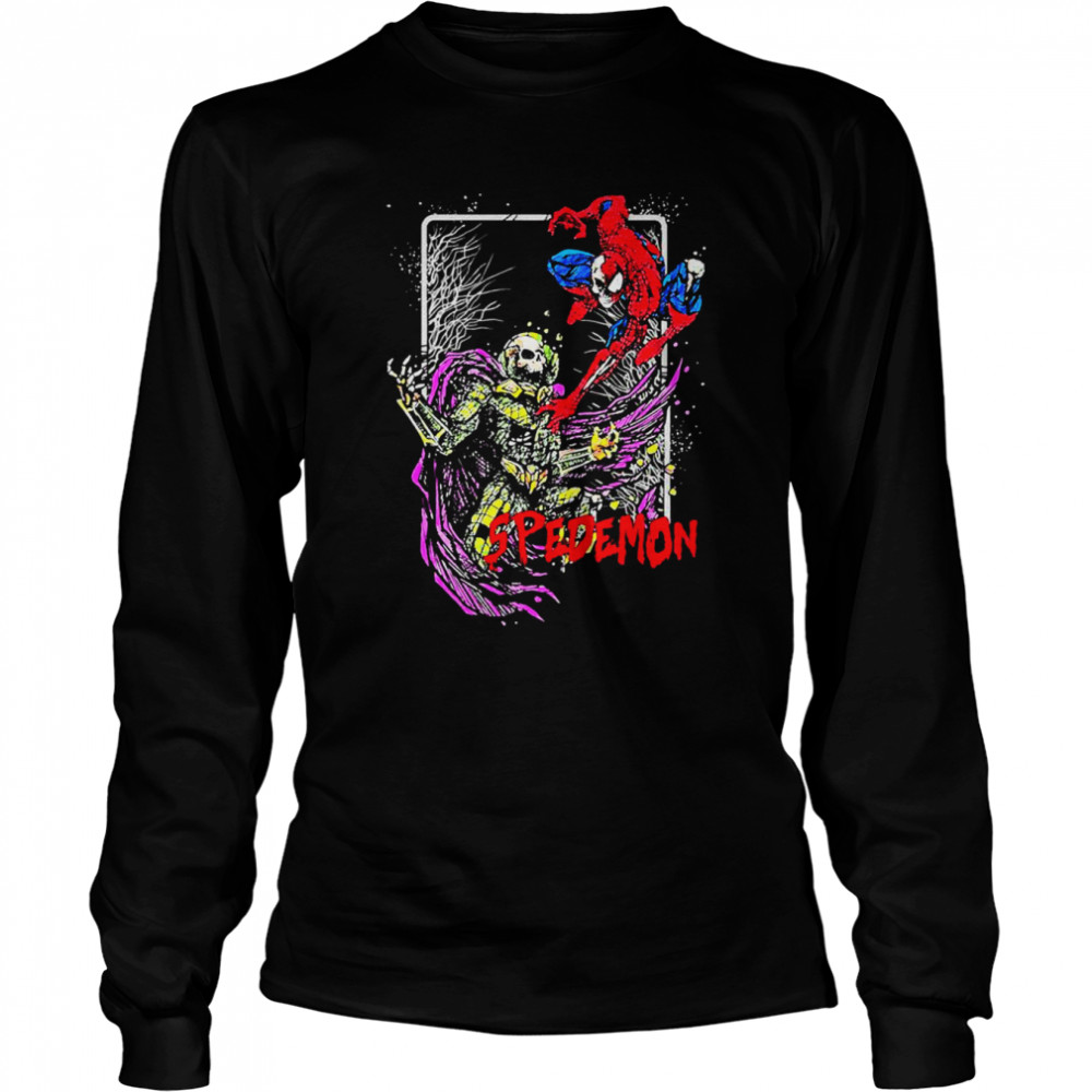 Marvel Splider Zombie Halloween Spooky Illustration shirt Long Sleeved T-shirt