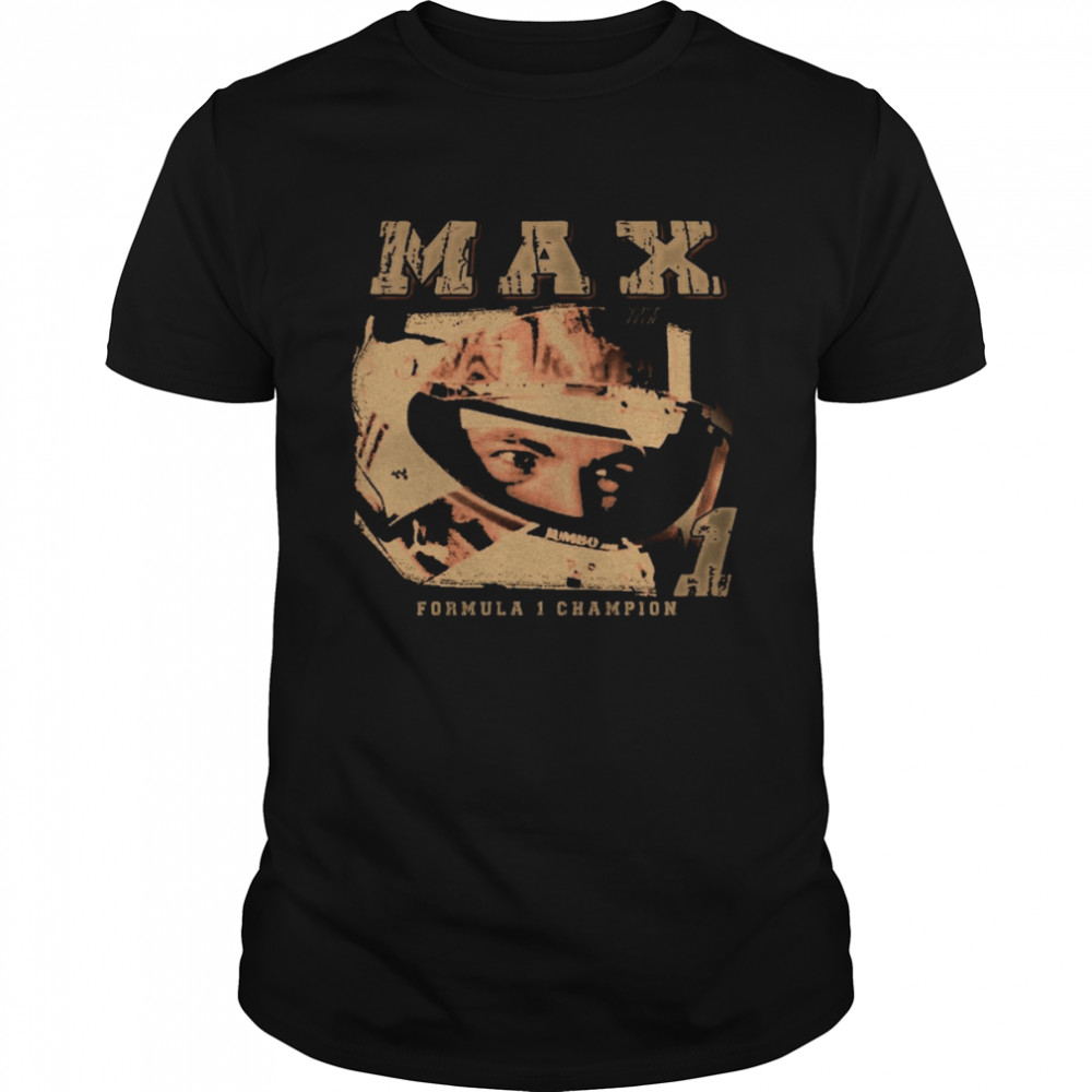 Max Verstappen 90s Vintage Style Formula 1 Champion Golden Ver shirt Classic Men's T-shirt