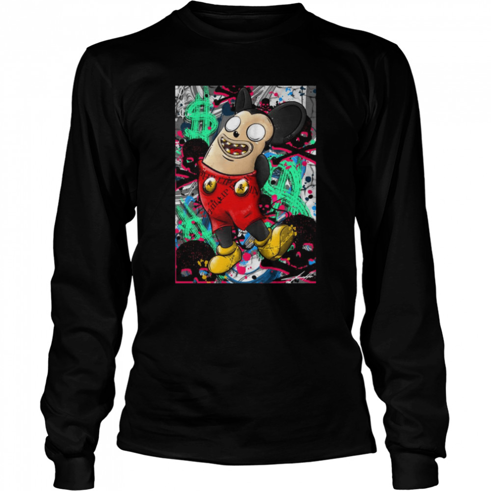 Pillplein Mickey Halloween T- Long Sleeved T-shirt
