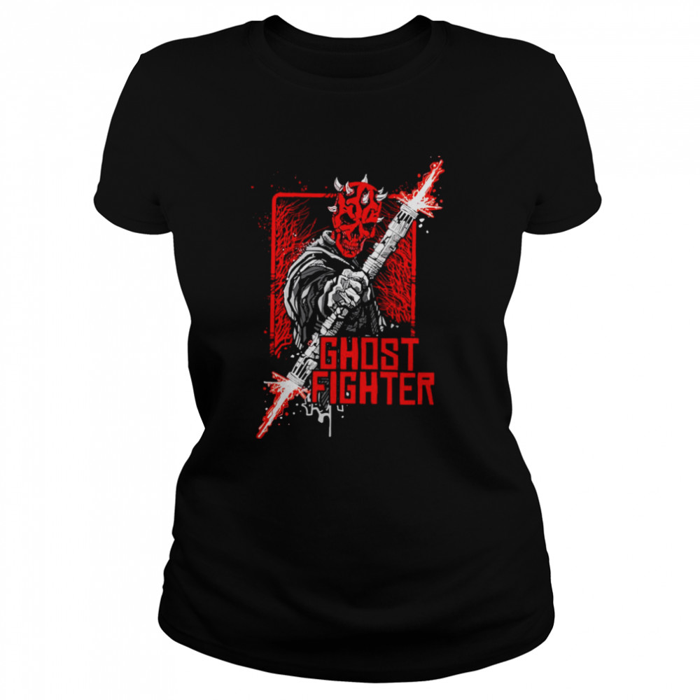 Red Hot Skull Halloween Illustration shirt Classic Women's T-shirt