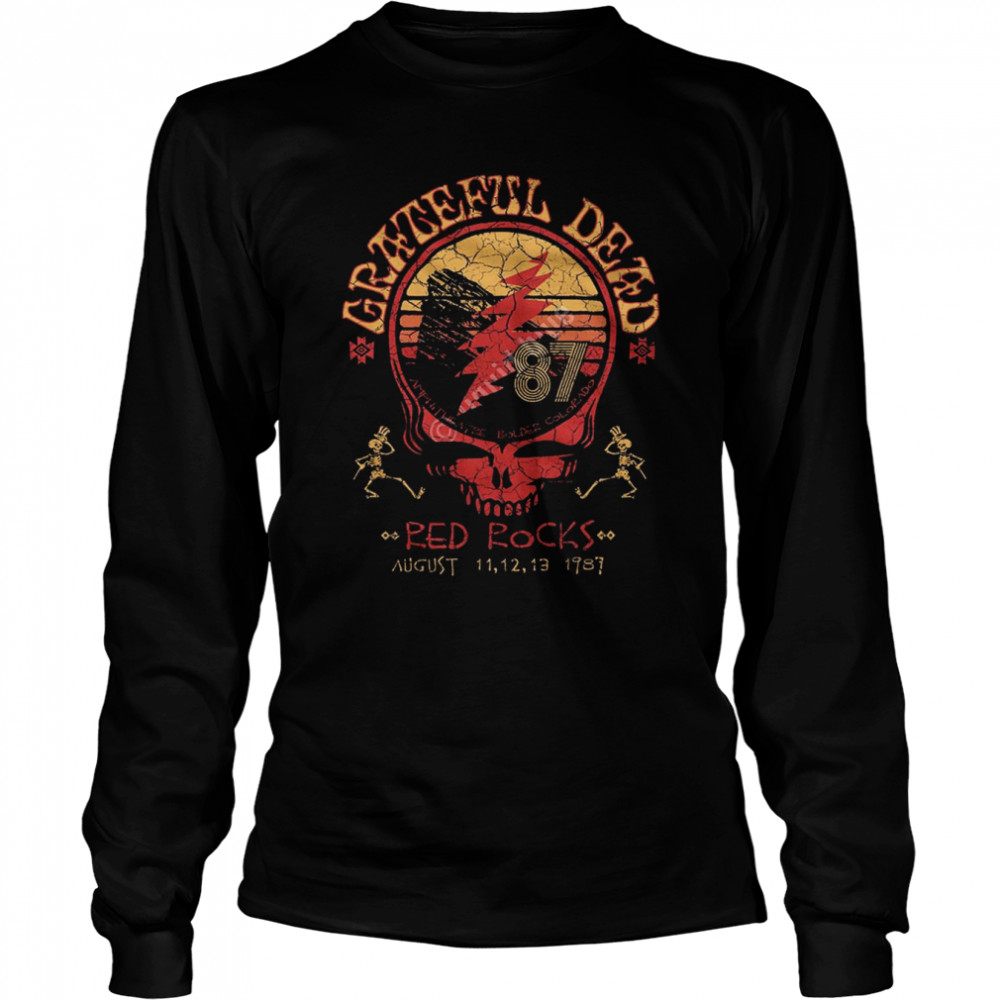 Red Rocks 87 Grateful Dead Halloween T- Long Sleeved T-shirt