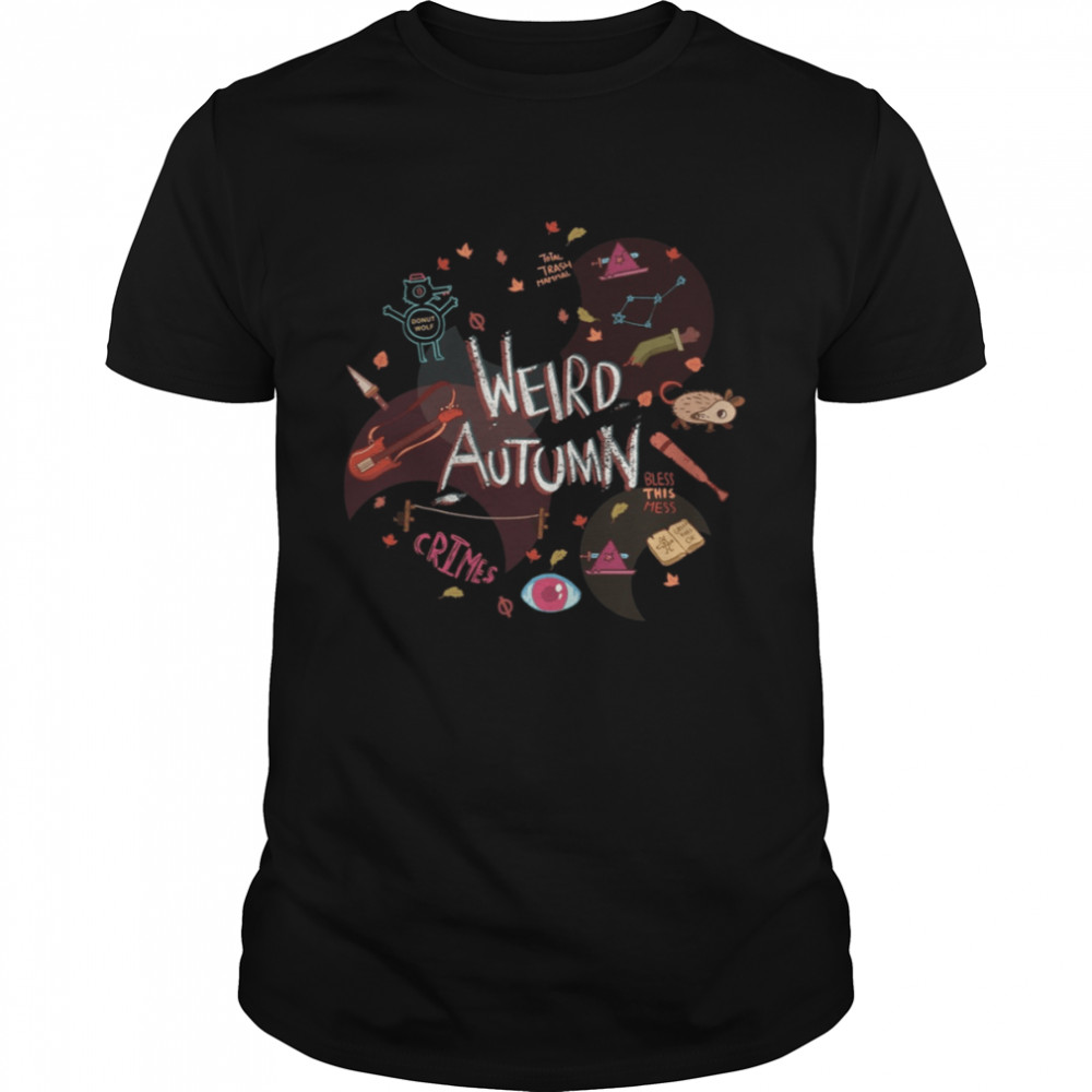 Iconic Symbols Weird Autumn Pattern Night In The Woods shirt Classic Men's T-shirt