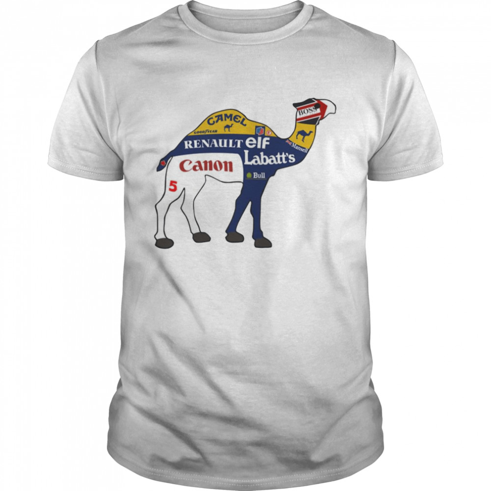 Mansell Williams Fw14 Camel Deisgn Formula 1 Car Racing F1 shirt Classic Men's T-shirt