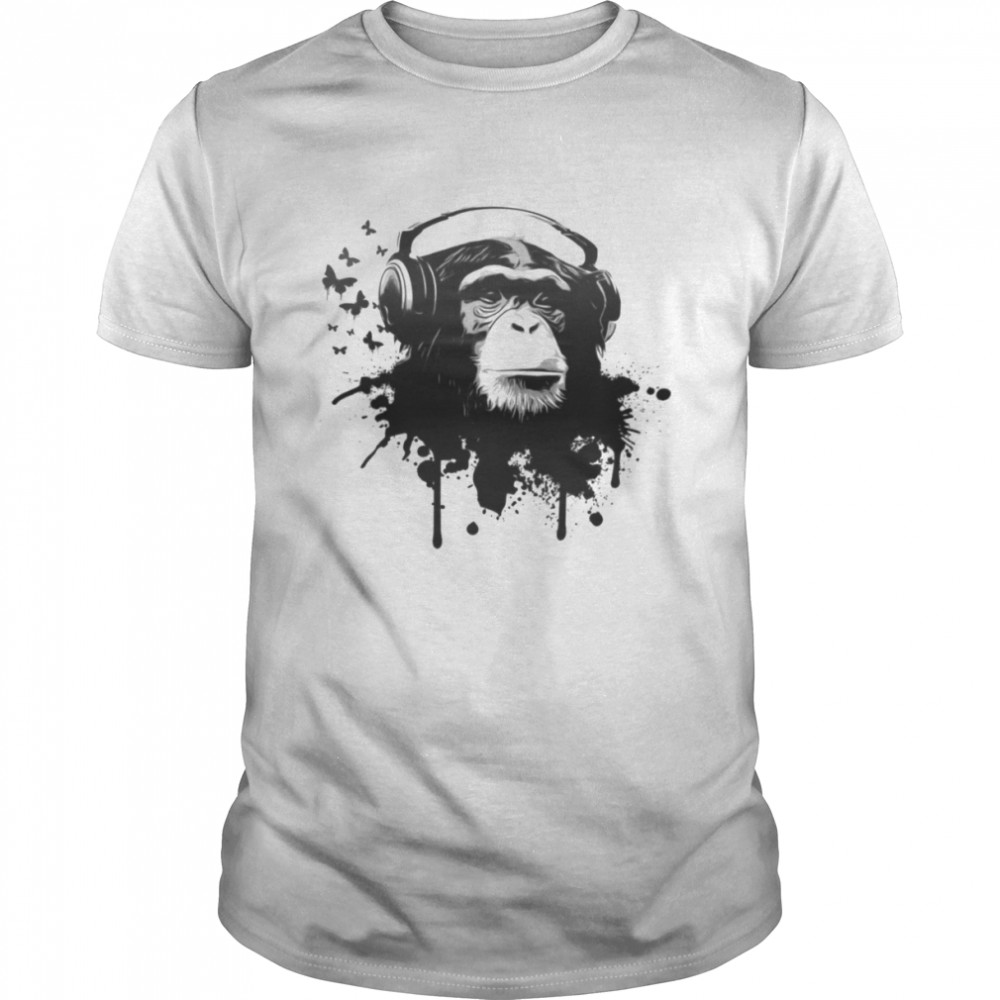 Monkey Headphones shirt Classic Men's T-shirt