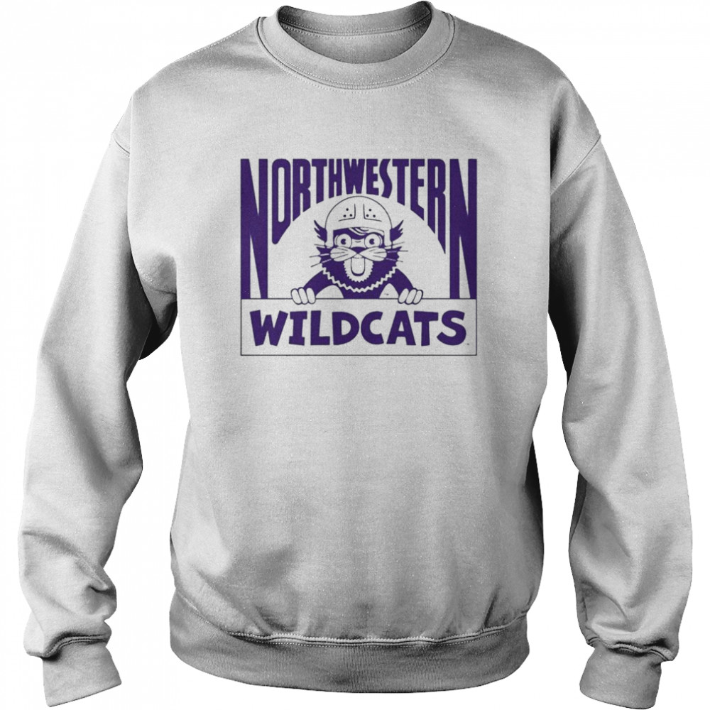Northwestern Wildcats Vintage Football Mascot shirt Unisex Sweatshirt