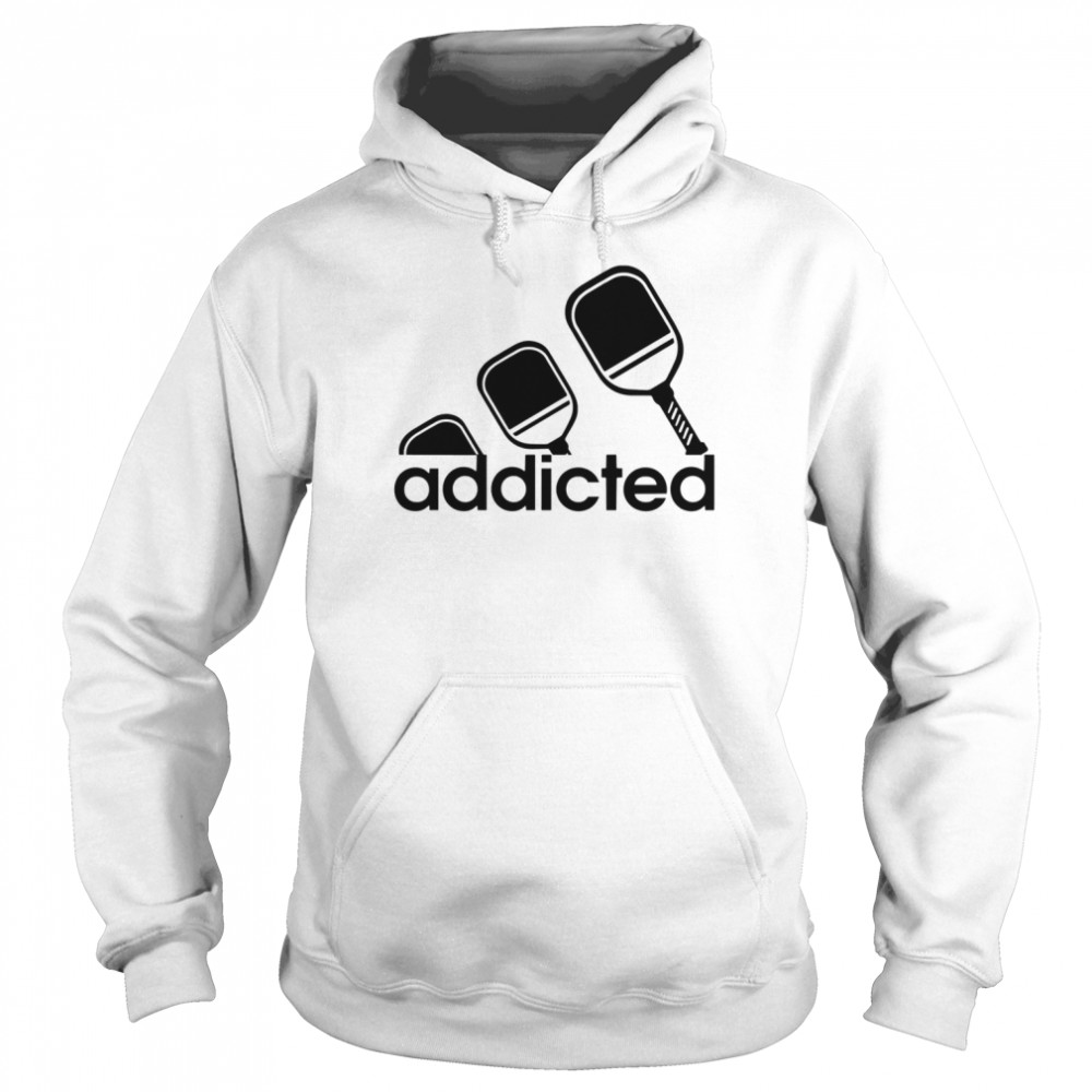 Pickleball Addicted Adidas Logo Inspired shirt Unisex Hoodie