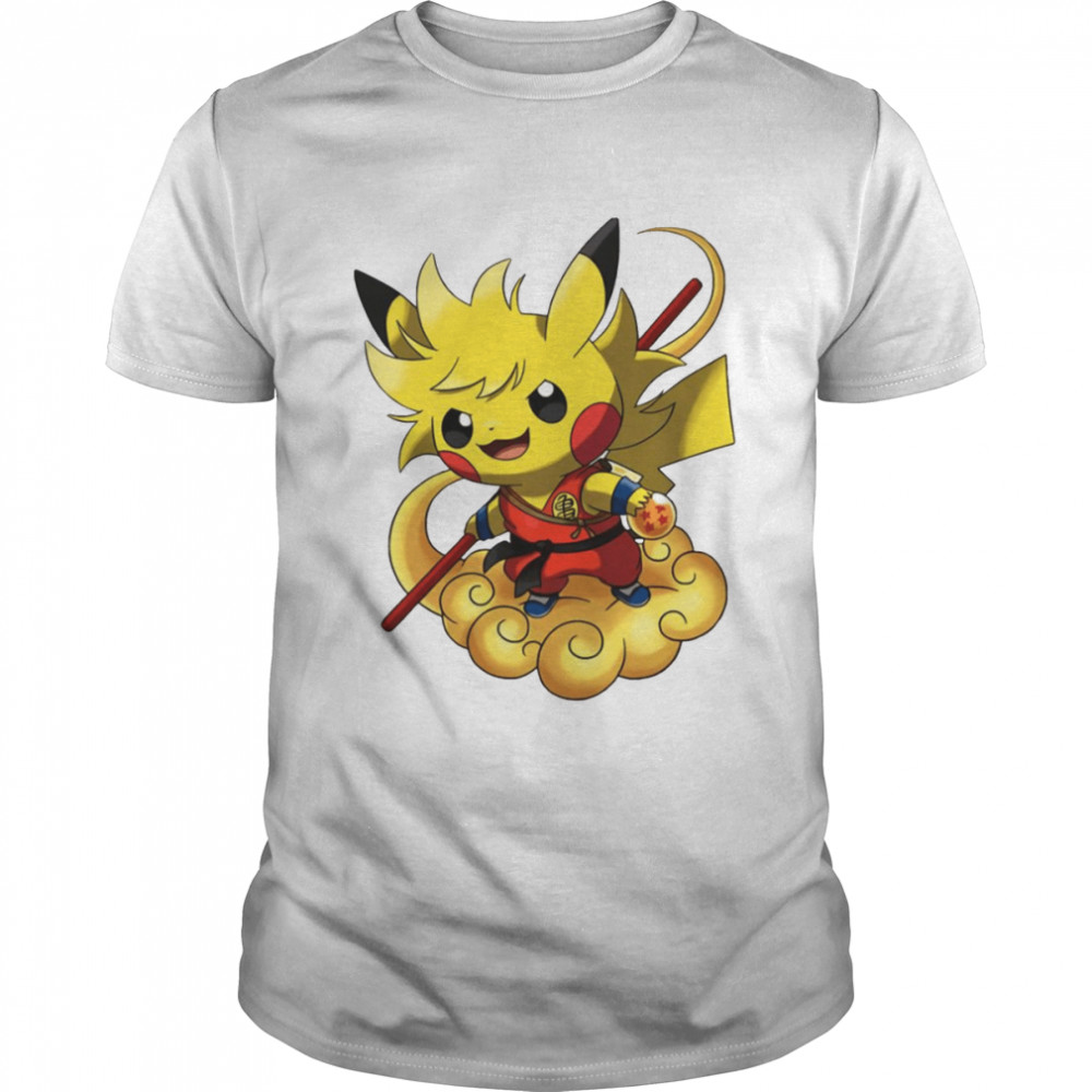 Pika Pika Son Goku Pikachu Dragon Ball shirt Classic Men's T-shirt