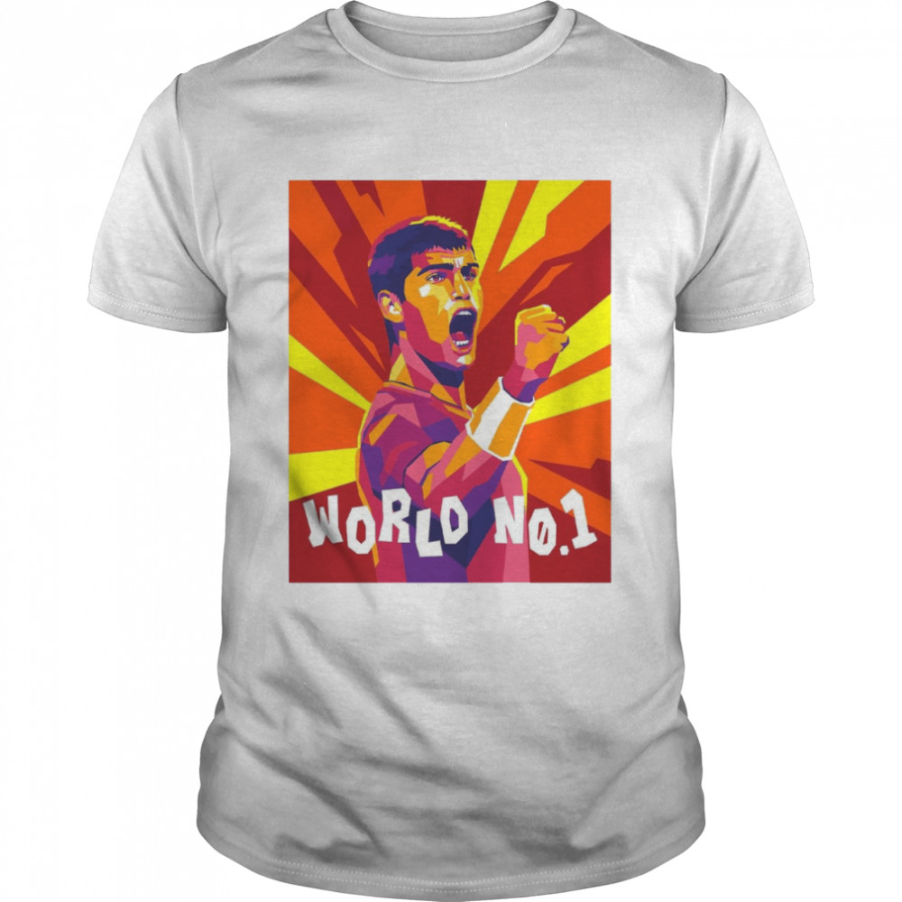 Pop Art Carlos Alcaraz World No 1 Us Open 2022 Champions shirt Classic Men's T-shirt