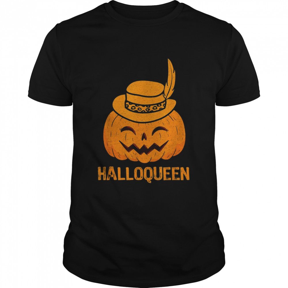 Pumpkin Funny Pumpkin Wearing a Hat Halloween 2022  Classic Men's T-shirt