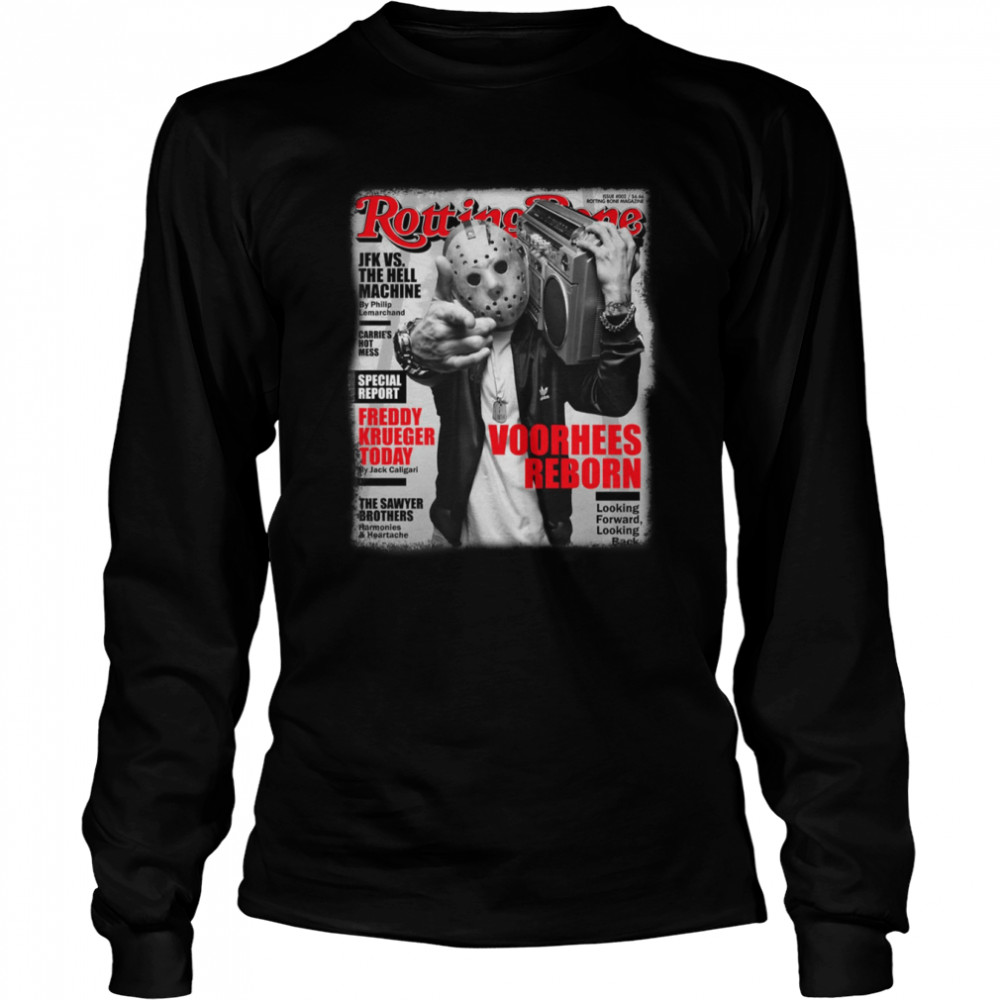 Rotting Bone Issue 002 Voorhees Reborn Halloween shirt Long Sleeved T-shirt