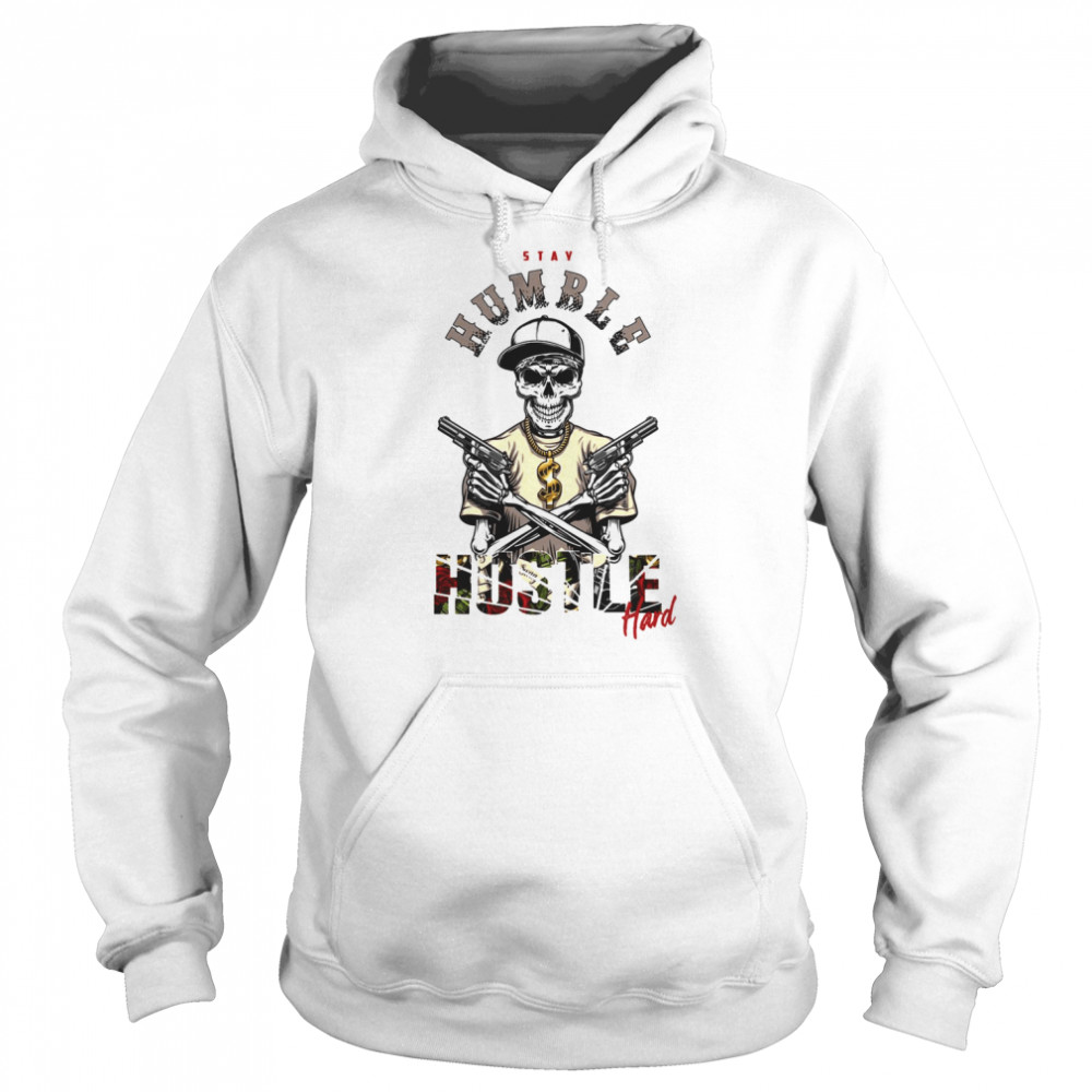 Skeleton With Guns Design Halloween shirt Unisex Hoodie