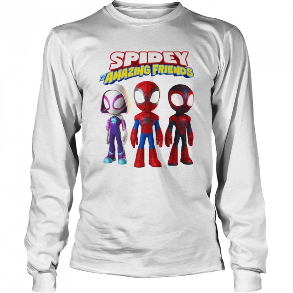 Spidey And His Amazing Friends Spider Family shirt Long Sleeved T-shirt