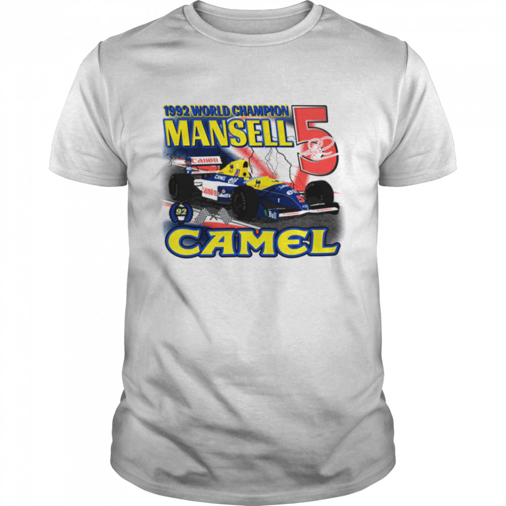 The Number 5 Nigel Mansell Classic Formula 1 Car Racing F1 shirt Classic Men's T-shirt