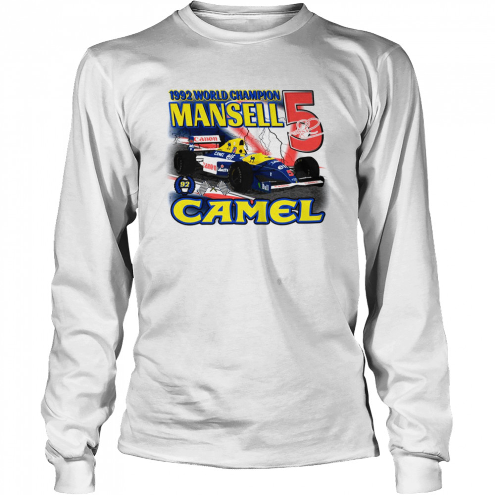 The Number 5 Nigel Mansell Classic Formula 1 Car Racing F1 shirt Long Sleeved T-shirt