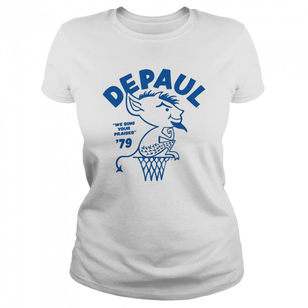 Vintage DePaul 1979 Basketball shirt Classic Women's T-shirt