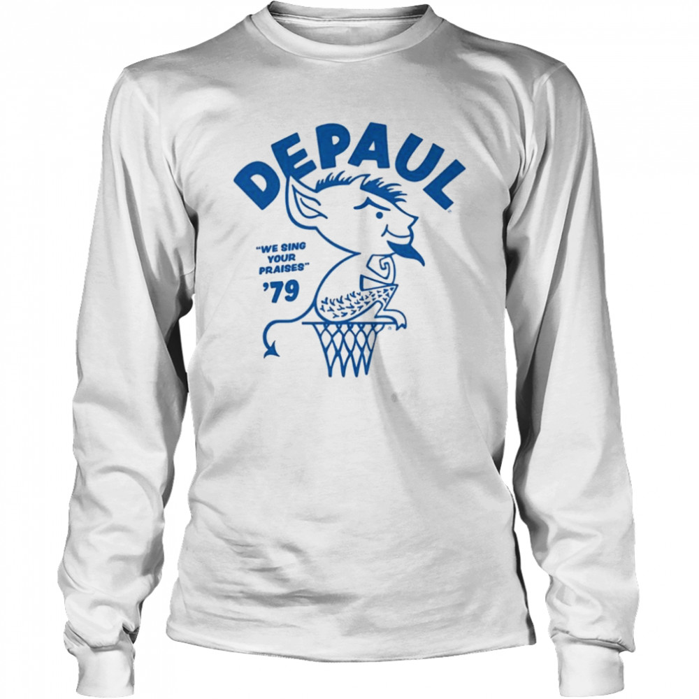 Vintage DePaul 1979 Basketball shirt Long Sleeved T-shirt