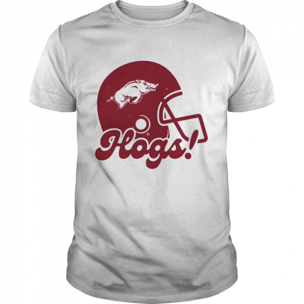 Arkansas Razorbacks Hogs Groovy Helmet shirt