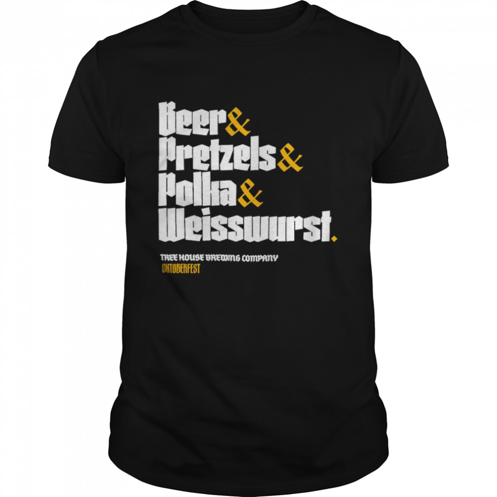 Beer pretzels polka weisswurst shirt Classic Men's T-shirt