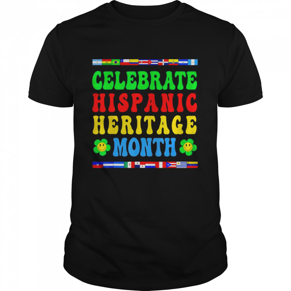 Celebrate Hispanic Heritage Month Latino Hippie Country Flag T- Classic Men's T-shirt