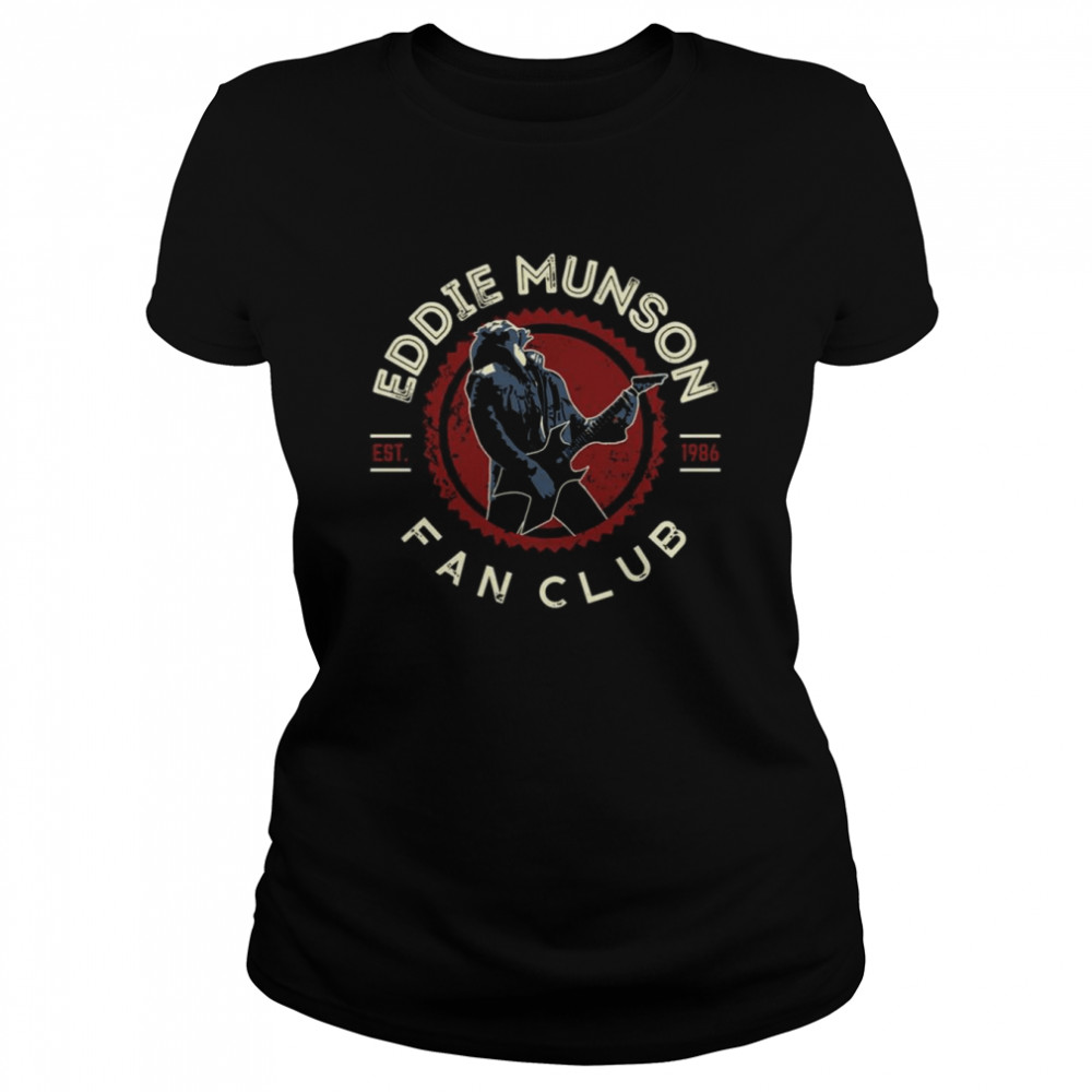 Eddie Munson Guitar Fan Club Halloween shirt Classic Women's T-shirt