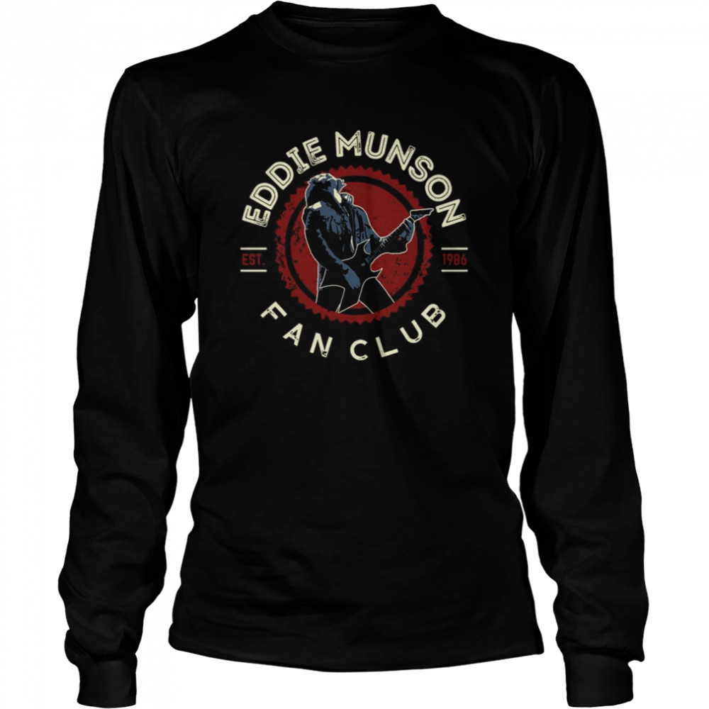 Eddie Munson Guitar Fan Club Halloween shirt Long Sleeved T-shirt