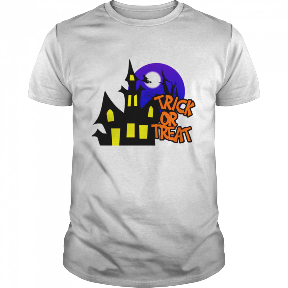 Horror Night In Haunted Mansion Trick Or Treat Halloween shirt Classic Men's T-shirt