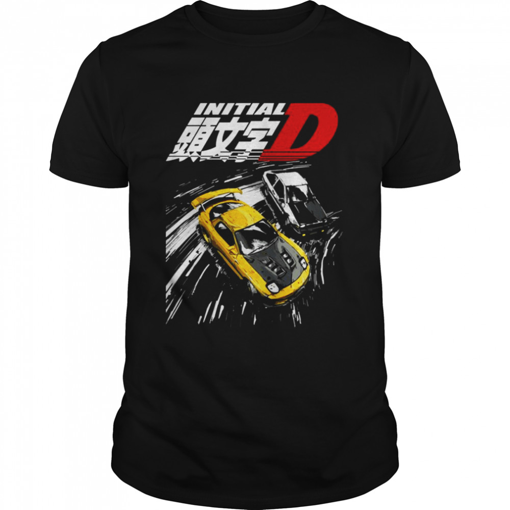 Initial D Mountain Drift Racing Tandem Ae86 Vs Fd Rx 7 shirt