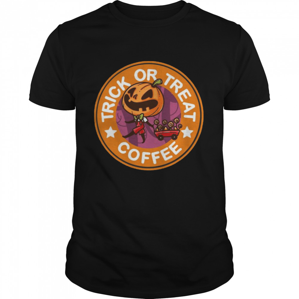 Orange Logo Halloween Trick Or Treat Coffee shirt