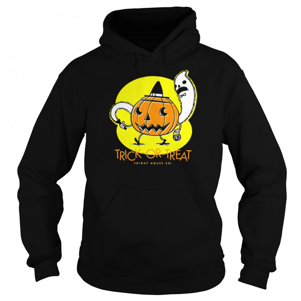 Playing With Ghost Trickortreat Pumpkin & Ghost shirt Unisex Hoodie