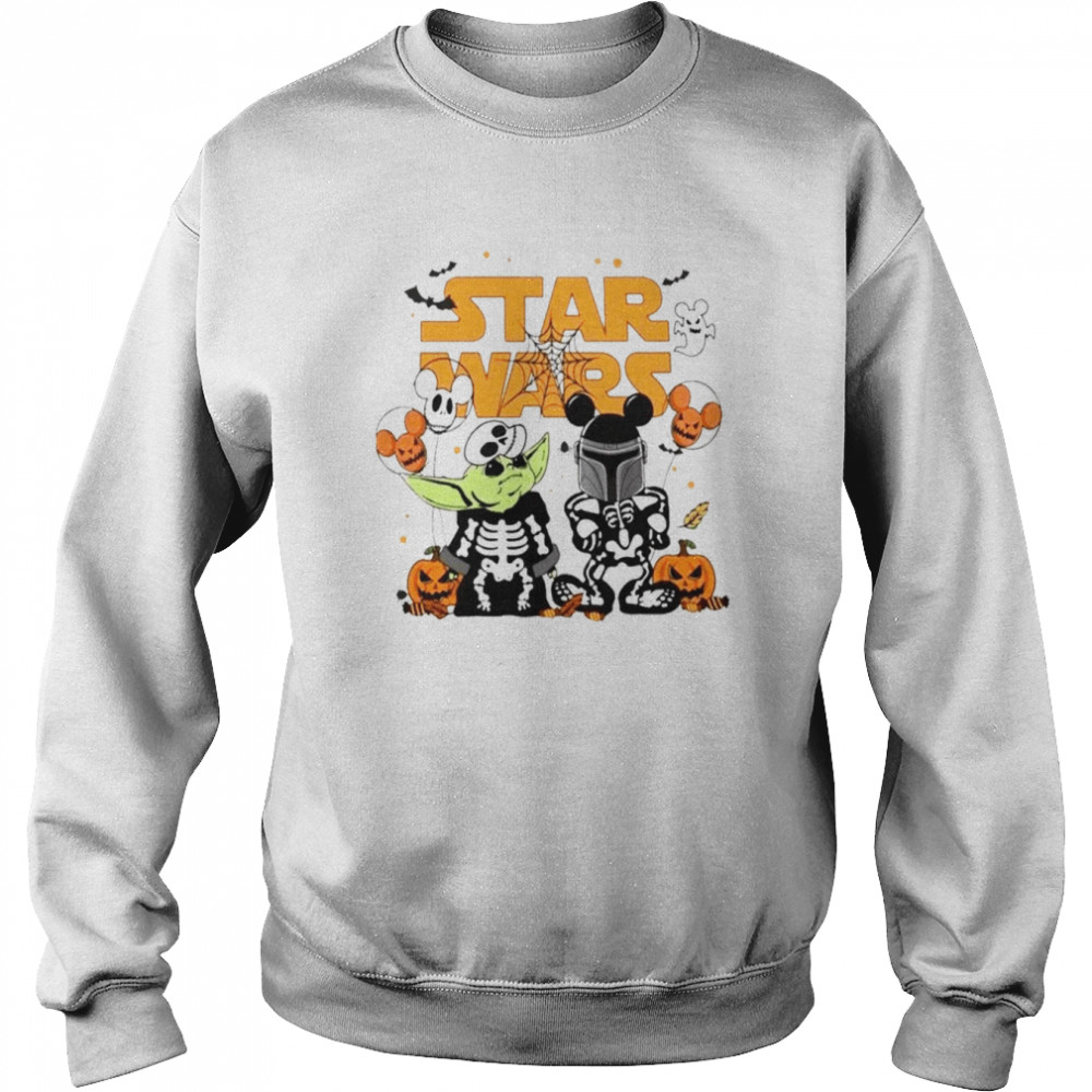 star wars halloween pumpkin disney vacation matching shirt unisex sweatshirt
