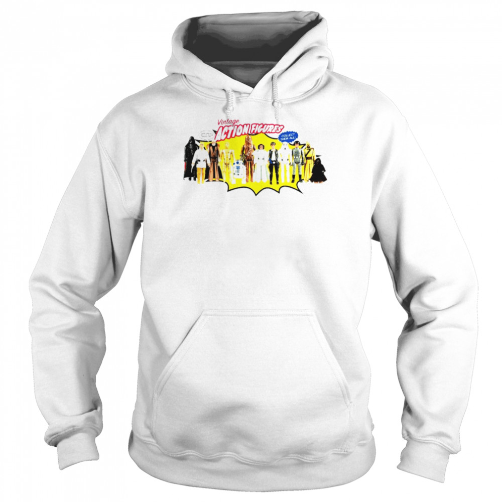 Star Wars Vintage action figures collect them all shirt Unisex Hoodie