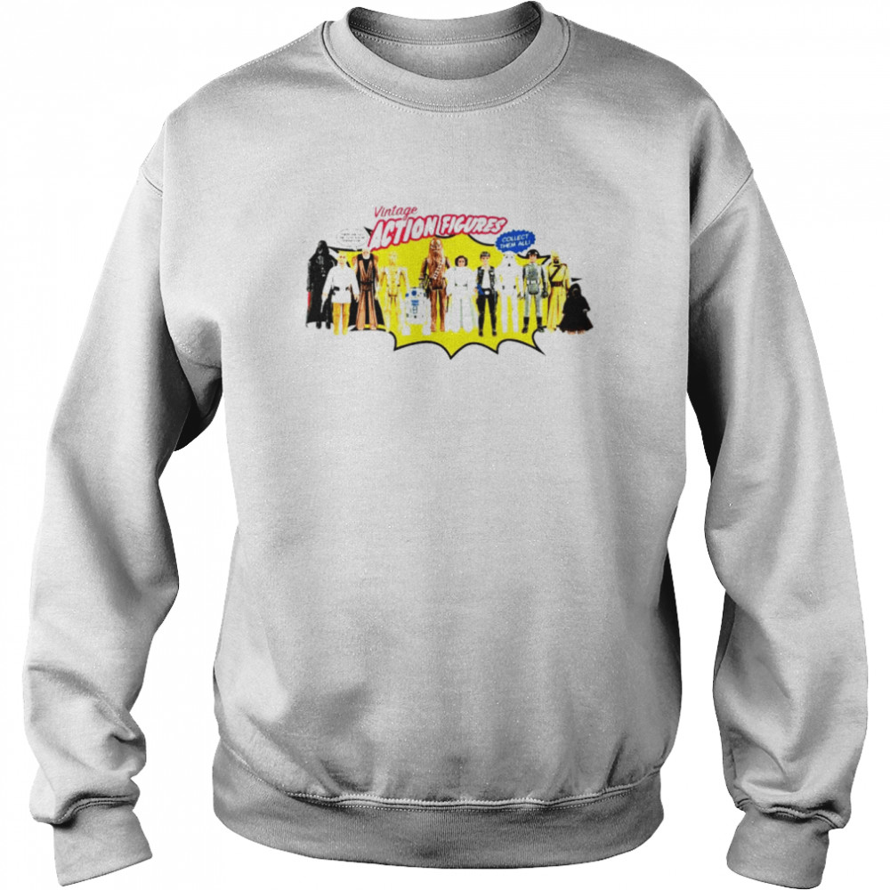 Star Wars Vintage action figures collect them all shirt Unisex Sweatshirt