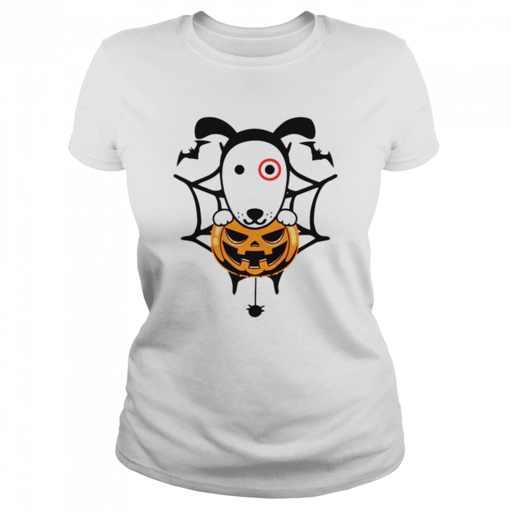 Team Member Bullseye Dog Funny Halloween shirt Classic Women's T-shirt