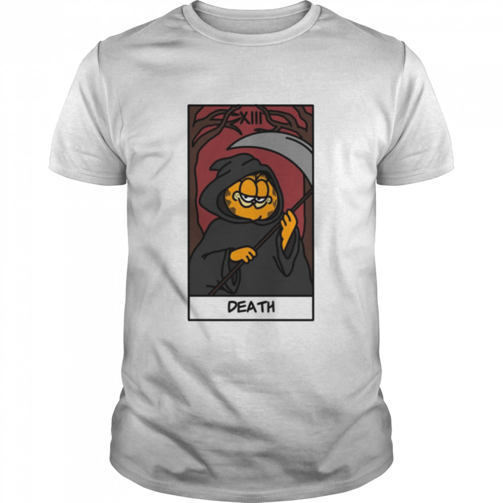 The Death Tarot Card But It’s Garfield Halloween shirt Classic Men's T-shirt