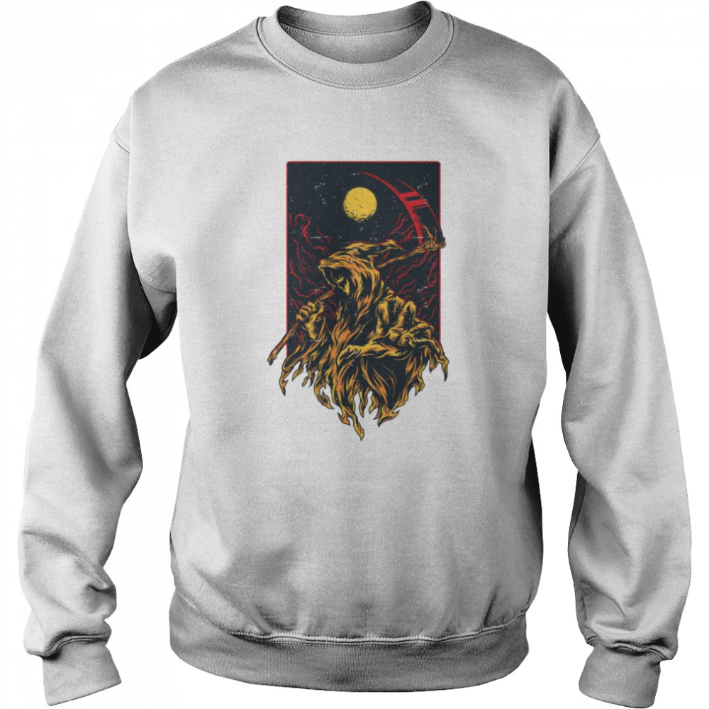 The Hell God Grim Reaper Halloween shirt Unisex Sweatshirt