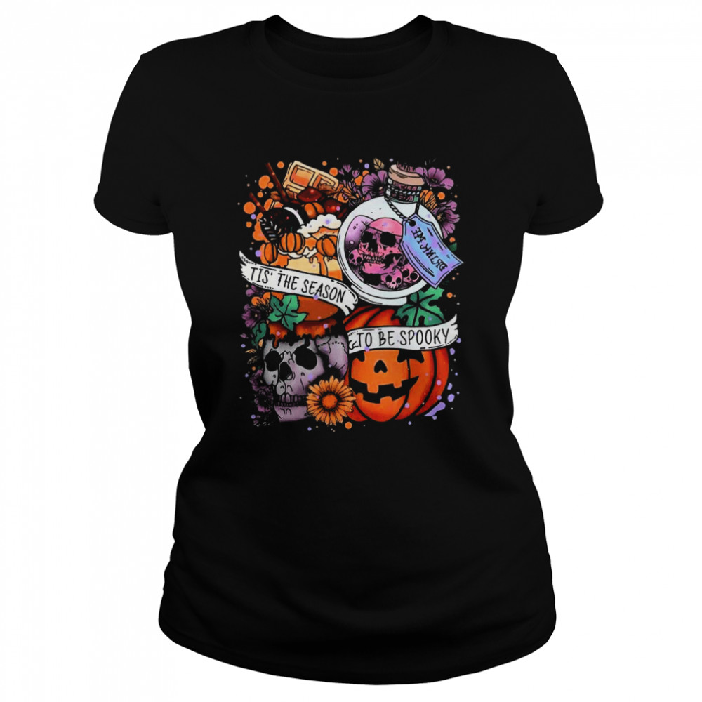 Tis The Season To Be Spooky Great Halloween Pumpkin T Classic Women's T-shirt