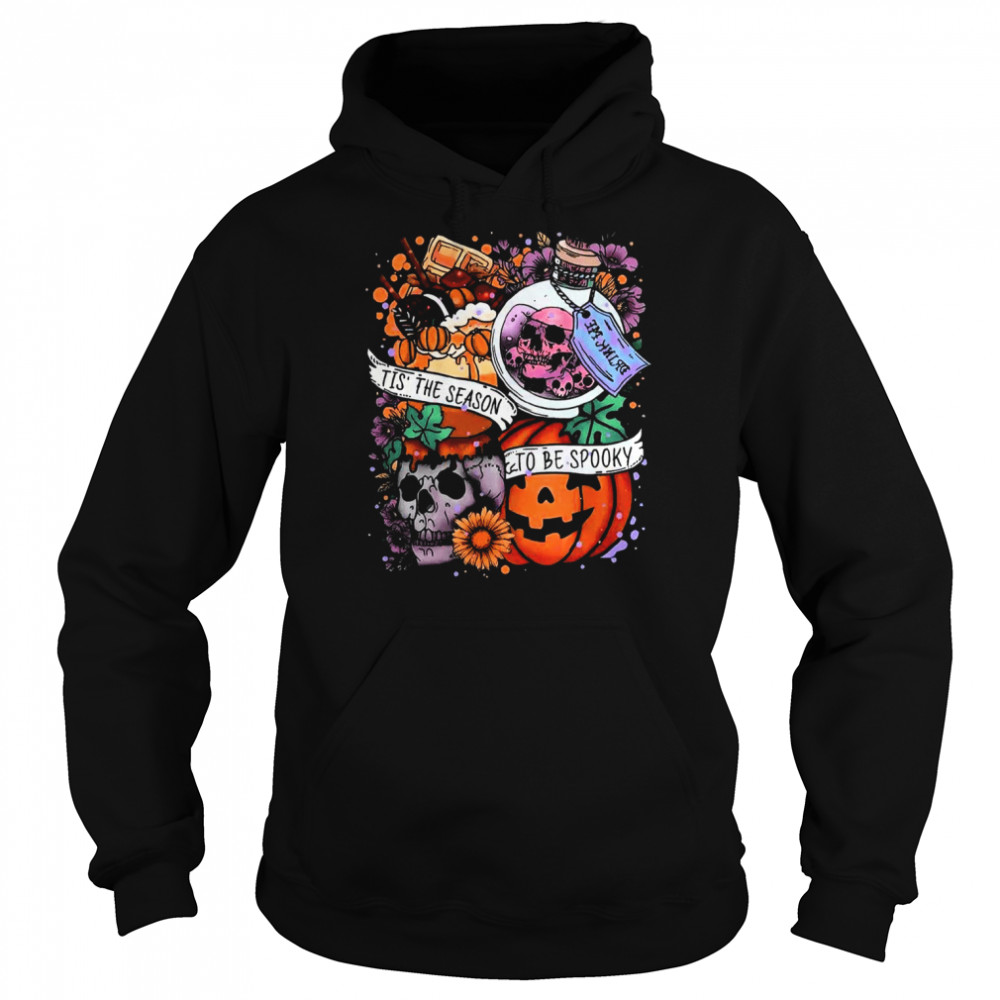 Tis The Season To Be Spooky Great Halloween Pumpkin T Unisex Hoodie