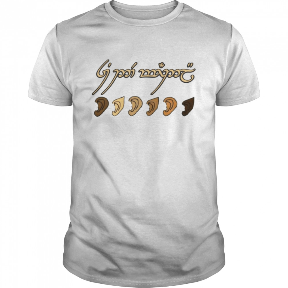You All Are Welcome Here Elvish Elijah Funny Memes Wood shirt